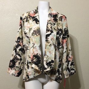 Xhilaration Floral Blazer Cardigan